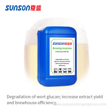 Liquid beta-glucanase enzyme for beer brewing industry